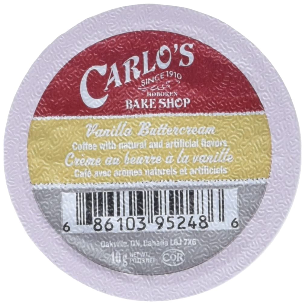 Cake Boss Vanilla Buttercream Medium Roast Coffee, for Keurig K Cups Brewers, 24 Count