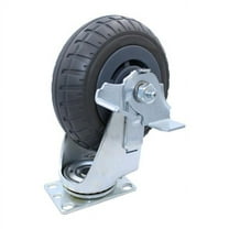 Snap-Loc Casters 400 Lb Caster 6" Extreme-Duty Synthetic Rubber Swivel-Brake SLAC6EDSB