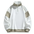 thumbnail image 1 of Ediodpoh Chandail d'Automne Manches Amples Mode Décontractée Chandail en Molleton Blanc G, 1 of 6