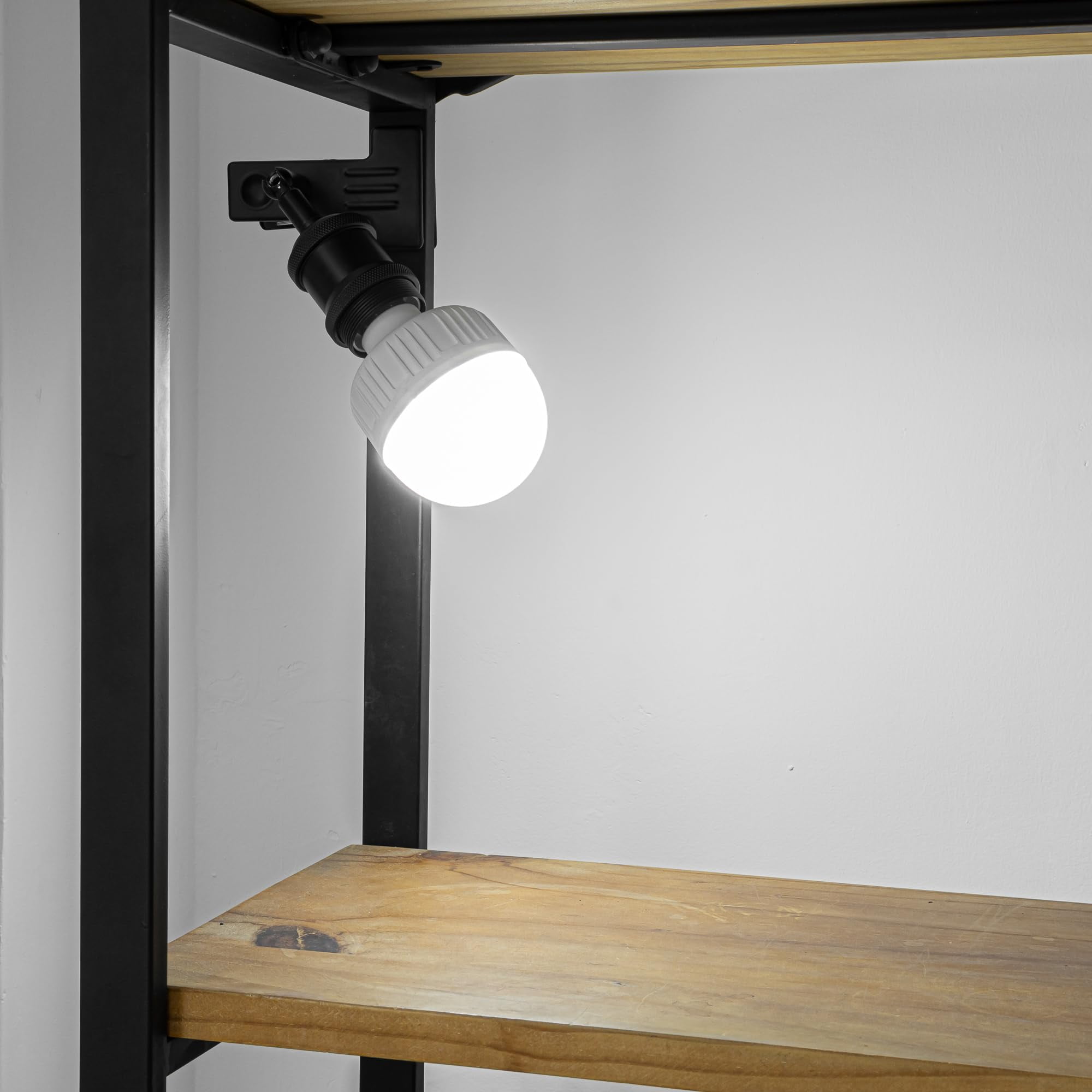KAYYELAMP Rechargeable Battery Dimmable Clamp Light Wireless Remote Timing LED Clip Lighting Retro Design for Bedsides Shelf Bookshelf Splint Billboards Corners