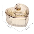 thumbnail image 2 of CIMAXIC Party Heart Shape Storage Jar Decorative Glass Jewelry Jar Party Candy Box Cookie Storage Jar,3.74"X3.62"X3.23", 2 of 4
