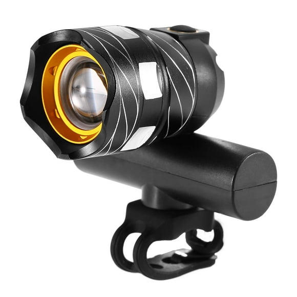 Yeacher Zoomable Bike Front Light USB Rechargeable Bike Lamp LED Front Light MTB Bike Headlight Cycling Bicycle Safety Warning Light Flashlight