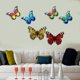 thumbnail image 4 of Paquete de 6 mariposas CUTICAT decoración de pared coloridas 3D 16.5x12cm, 4 of 7