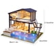 thumbnail image 4 of Casa de Muñecas en Miniatura Con Piscina, Kit de Modelos Diy Para El Hogar, Con Diseño delicado y Moderno, 4 of 7