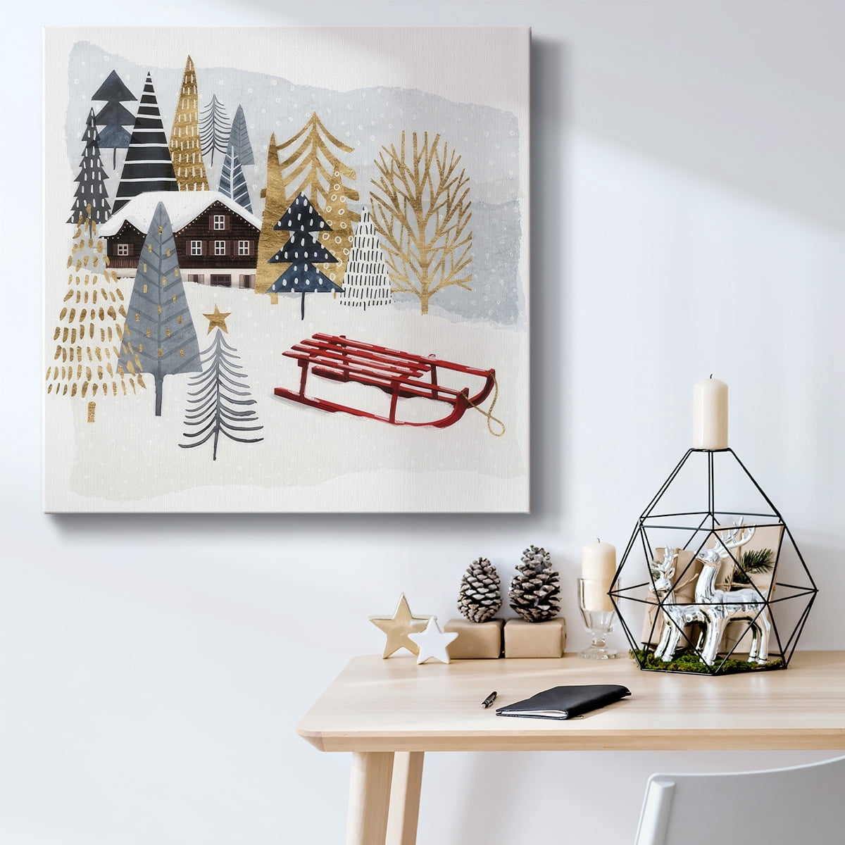 Christmas Chalet II- Gallery Wrapped Canvas