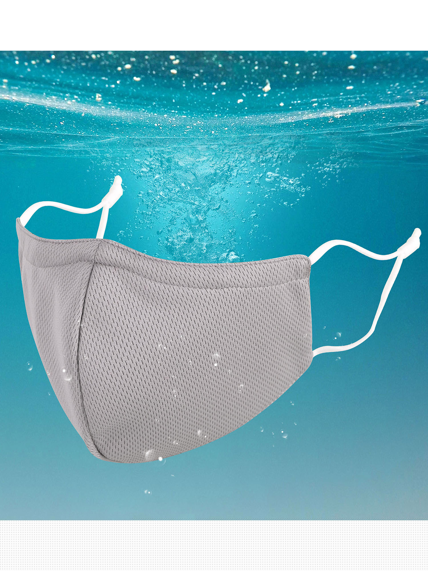 thumbnail image 4 of 3 PCS Washable Resuable Breathable 2 Layer Cloth Fabric Face Mask, G, 4 of 4