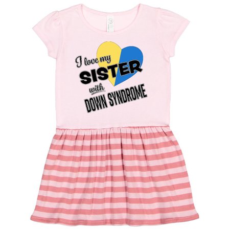 

Inktastic I Love my Sister with Down Syndrome Gift Toddler Girl Dress