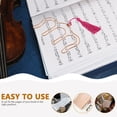 thumbnail image 3 of Luxshiny 4Ud Clip Para Partitura De De Acero Con Adornos Colgantes Clips Prácticos Para Rendimiento, 3 of 8