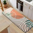 thumbnail image 5 of Orange Boho Geometric and Plant Pattern Kitchen Rug Mat,Kitchen Runner Rugs Non Skid Washable,Decorative Kitchen Floor Mats for Kitchen,Sink,Laundry,17"x47.2", 5 of 7