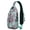 Mandala Paisley, variant on Dental Tooth Pattern Sling Backpack, Cute Dentist Crossbody Daypack with Teeth Print for Hygienists and Students