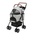 thumbnail image 2 of Aruwei Pet Stroller, Folding Dog Stroller, Pet Folding Stroller, 4 Wheels Dog/Cat Puppy Stroller, Travel Carrier for Small/Medium Pet Clearance_Pet Appliance, 2 of 7