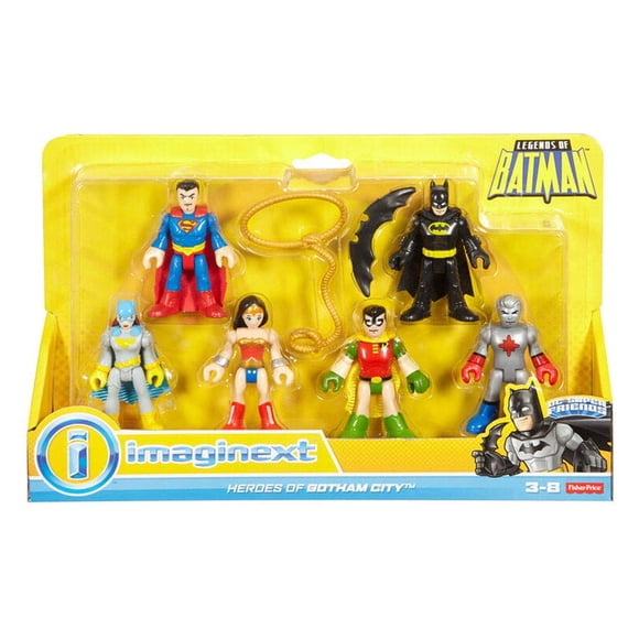 Imaginext DC Super Friends Paquete de Figuras de las Leyendas de Batman: Héroes de la Ciudad de Gotham