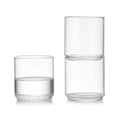 thumbnail image 3 of Vasos transparentes de 350 ml, vasos de vidrio de borosilicato apilables y sencillos, 3 of 6
