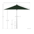 thumbnail image 5 of California Umbrella Venture 6' Silver Market Umbrella in Green, 5 of 5