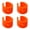 1orange color, variant on LICEWO 4lots Rubber Shield Guard Bike Forks Shock Absorbers Extend Component Life