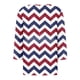 thumbnail image 5 of Fiudx Ofertas Relámpago Blusa de Manga 3/4 Corta Estampada a La Moda para Mujer, Blusa Informal con Cuello Redondo, 5 of 5
