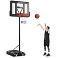 thumbnail image 1 of Gymax 4.4-10 FT Portable Basketball Hoop w/ 44'' Shatterproof Backboard Fillable Base, 1 of 10