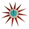 thumbnail image 3 of Flat PVC Medieval Style Starburst Sunburst Clock Wall Clock, 3 of 7