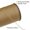 thumbnail image 4 of 2 Pack Thin Waxed Thread 137 Yards 0.55mm Polyester String Cord for Machine Sewing Hand Quilting Weaving, Pastel Brown, 4 of 5