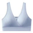 thumbnail image 2 of Lumistal Push Up Bra V Neck Sports Bra Wide Removable Padded Yoga Bra Medium Support Seamless Workout Bra Dancewear Sports Bras for Women M, 2 of 7