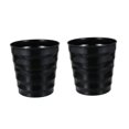 thumbnail image 4 of DINHEAROM Planter Pots For Indoor Plants Black Plastic 2Pcs 8.65X8.25X8.25in, 4 of 6