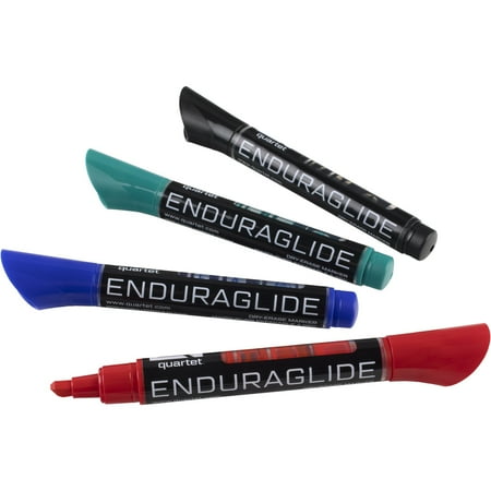 Quartet 5001MA Broad Chisel Tip EnduraGlide Dry Erase Marker - Assorted (4/Set)