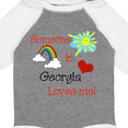 thumbnail image 4 of Inktastic Someone in Georgia loves me Boys or Girls Long Sleeve Baby Bodysuit, 4 of 5