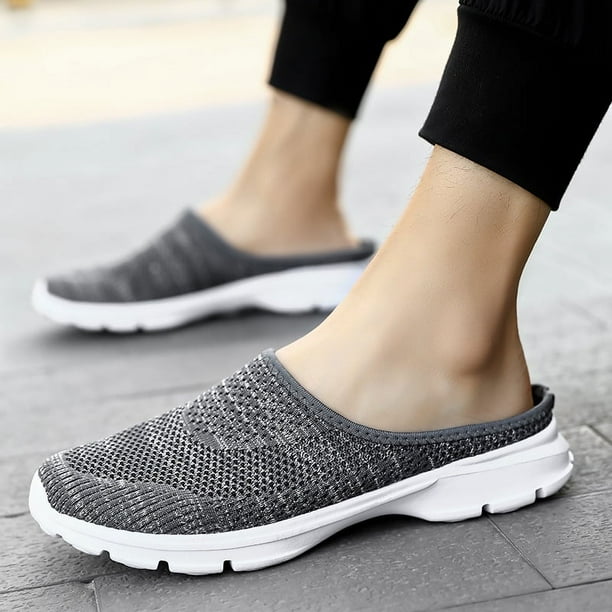 Summer Slip On Mesh Half Shoes For Men Casual Breathable Lightweight Big Size 26.5cm Walmart