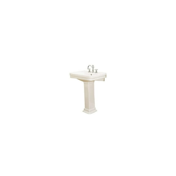 Barclay Sussex 550 Vitreous China 22'' Pedestal Bathroom Sink with Overflow