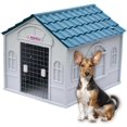 thumbnail image 1 of Casa Para Perro Q Perrón Raza Chica Y Mediana Con Puerta Color Azul, 1 of 7