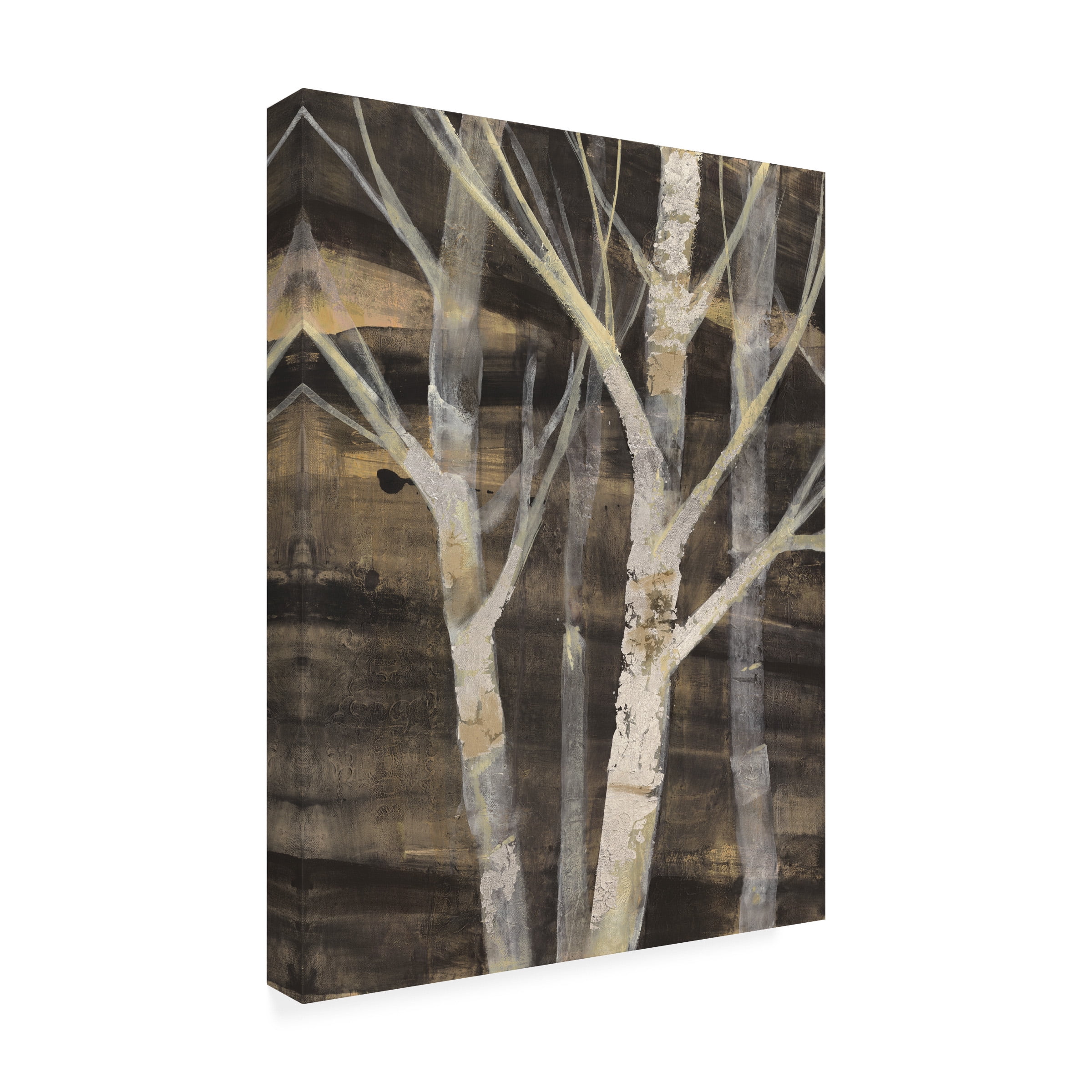 Trademark Fine Art 'Silver Trees I' Canvas Art by Albena Hristova