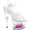 Clear/Clear Ombre, variant on Women's Pleaser Moon 708FLM Ankle Strap Sandal