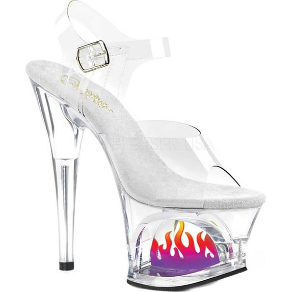 Women's Pleaser Moon 708FLM Ankle Strap Sandal