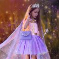 thumbnail image 5 of Ayieyill Princess Dress up Clothes for Little Girl, 11Pcs Princess Cape with Crown, Princess Dresses for Girl 3-8 Birthday Gift, 5 of 7