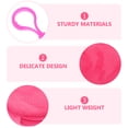 thumbnail image 3 of 3pcs Coin Purses Plush Change Purses Small Key Bags Round Earbud Cases with Buckle, 3 of 9