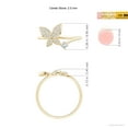 thumbnail image 4 of ANGARA Natural Diamond Butterfly Bypass Ring in 14K Yellow Gold for Women (Size-2.5mm | Color-G | Clarity-VS2) | April Birthstone, Birthday, Anniversary, Jewelry Gift for Women | Natural Diamond Ring, 4 of 9