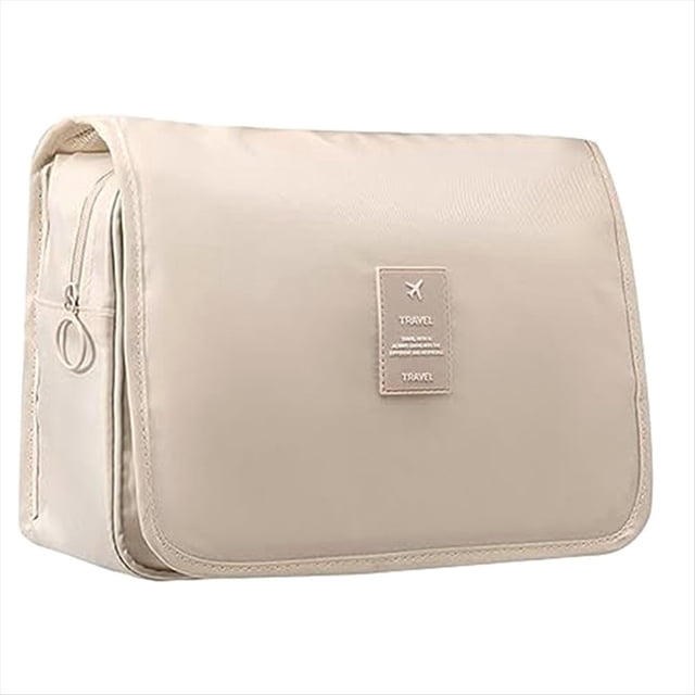 , , Artículos de Tocador Impermeables de Gran Capacidad de Tamaño de Viaje, Bolsa Organizadora de Maquillaje Cremoso