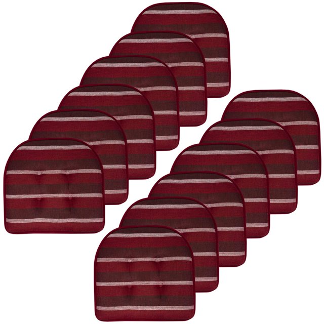 Cojín para silla Sweet Home Collection, espuma viscoelástica, paquete de 12