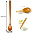 thumbnail image 2 of Extra Long Handle Wooden Spoon -19.7 inch Wooden Kitchen Utensils Wood Stirring Wood Soup Cooking Mixing Hardwood Cookware, 2 of 4