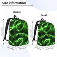 thumbnail image 3 of KLL Green Lightning Print Travel Laptop Backpack - College Backpack Business Work Bag Nurse Bag Casual Daypack for Weekender Business Hiking -Medium, 3 of 6