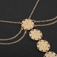 thumbnail image 4 of Tobillera de flor de sol vintage Pulseras de tobillo de oro Totem de playa Joyas de Chian con anillo de dedo del pie para mujeres y niñas oso de fresa Hogar, 4 of 5