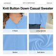 thumbnail image 5 of Uvplove Women's Long Sleeve Cardigan V-Neck Oufits Knit Button Down Casual Sweater,Light Blue,M-3XL, 5 of 9