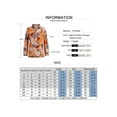 thumbnail image 3 of Gvmfive Women's Floral Print Long Sleeve Blouse Turn Down V-Neck Pullover Casual Tunic Tops, 3 of 3