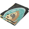 thumbnail image 3 of SKYSONIC Sloth Soft Hand Towels set of 2, Absorbent Bath Towel Decorative Fingertip Towels for Bathroom Gym Spa Hotel Beach Swimming Pool,14.4 x 28.3 inch, 3 of 7