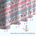 thumbnail image 6 of Pioneer Flower Floral Print Pattern Shower Curtain 72"x72" ,Bathroom Decorative Shower Curtains Set with 12 Hooks,Modern Waterproof Washable Shower Curtain, 6 of 6