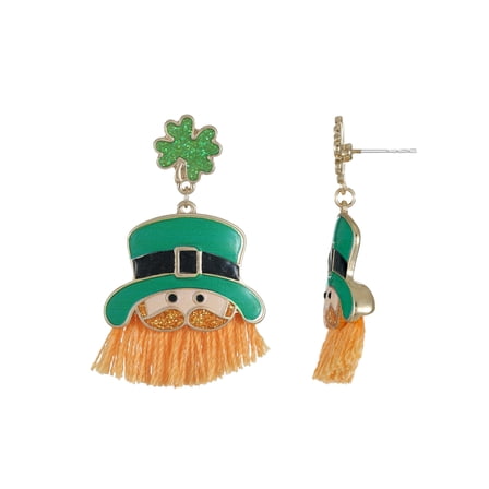 Way to Celebrate St. Patrick's Day Leprechaun Earrings, 1 Pair