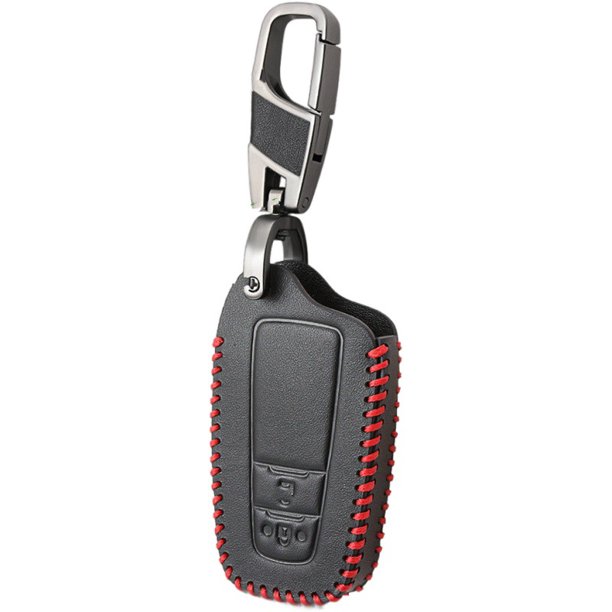 Housse Étui en Cuir pour Clé Coque Toyota Bouton Cover Porte-Clés de Protectionpour télécommande Voiture
