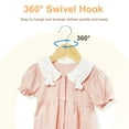 thumbnail image 2 of Cozymood Wooden Childrens Hangers Kids Hangers 20 Pack, Wood Baby Hangers, 360° Swivel Hook Non Slip Coat Hanger, Natural, 2 of 7