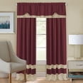 thumbnail image 2 of Panel de Cortina de Ventana Ergode Darcy Rod Pocket 52x63 Marsala / Tan, 2 of 2