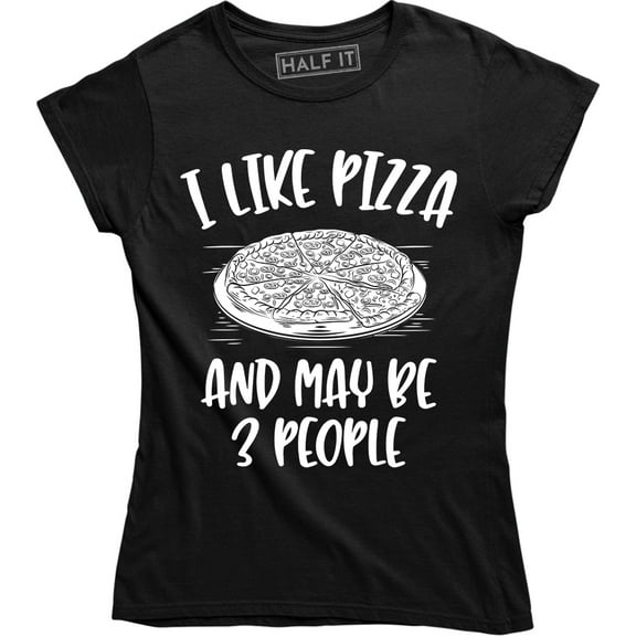 I Like Pizza And Maybe 3 People - Cheesy Pizza Food Trendy Women's Gift T-Shirt